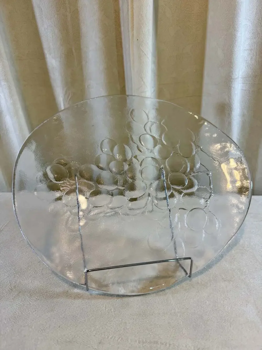 Kosta Boda Grape Glass Serving Platter Designed by Ann Wärff